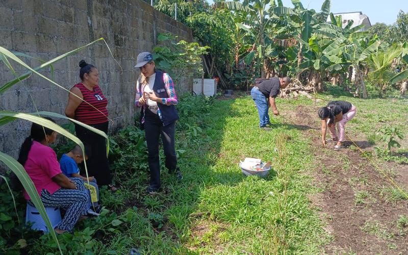 Sembrando y aprendiendo, comunidad cultiva sus alimentos