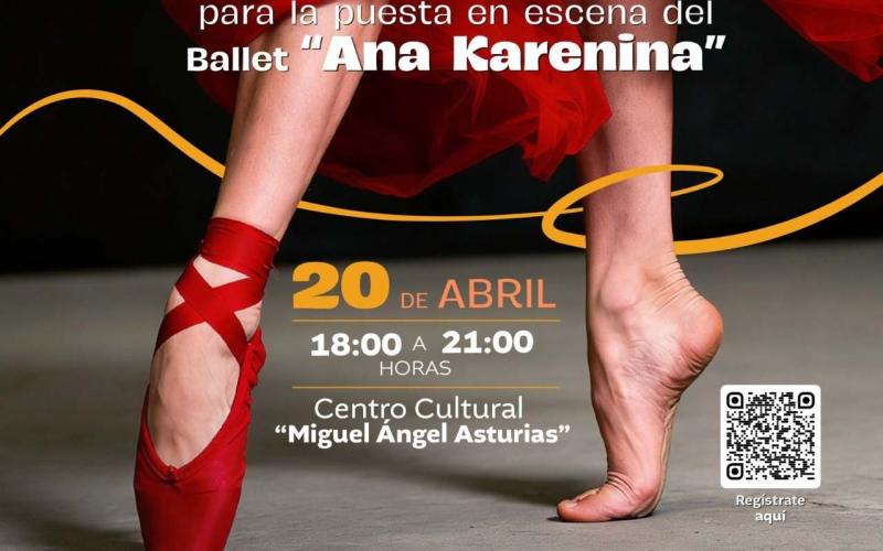 Audiciones para integrar la puesta en escena del ballet “Ana Karenina”