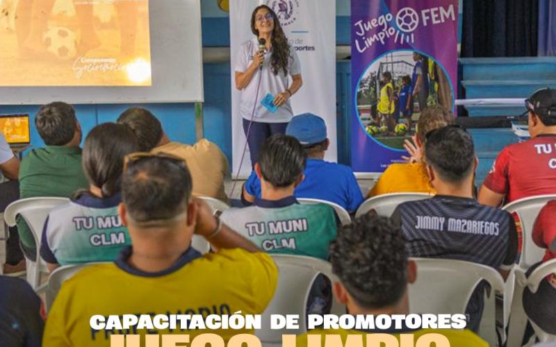 Promotores deportivos departamentales participaron en la capacitación de Juego Limpio