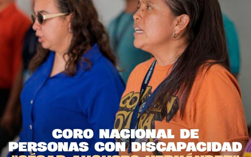 El Coro Nacional de Personas con Discapacidad “César Augusto Hernández” realizó una jornada de ensayo en su nueva sede