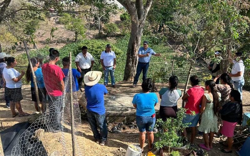 Huerto comunal con infraestructura hídrica impulsa resiliencia climática