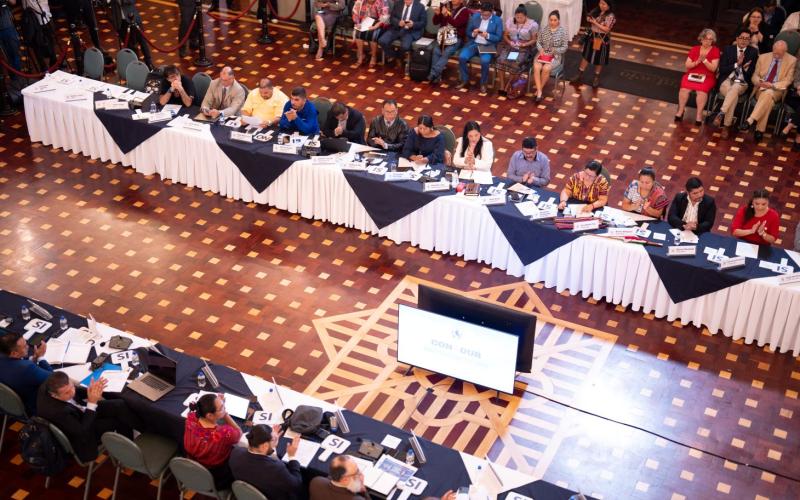 La tercera reunión del Conadur se desarrolló en el Salón Banderas del Palacio Nacional de la Cultura. 