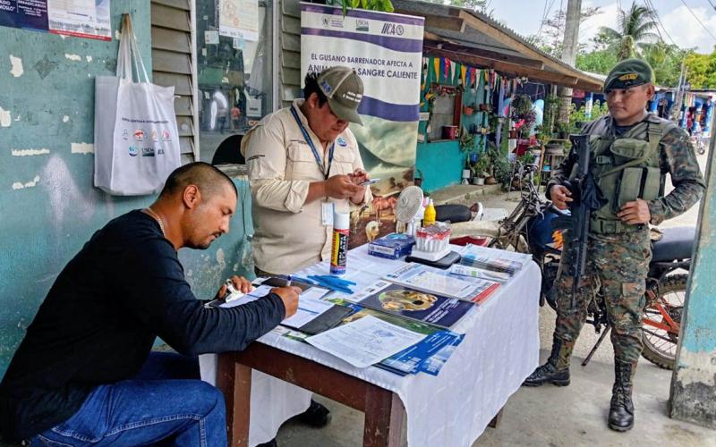 Inspeccionan ganado en tránsito en prevención por el Gusano Barrenador