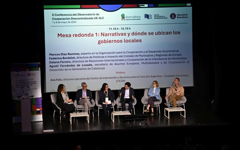 Evento sobre cooperación descentralizada que se realizó en Barcelona. 