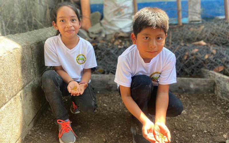 Establecen huerto pedagógico en Chiquimula para promover la nutrición y el aprendizaje 