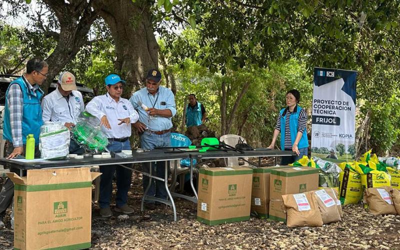 Establecen parcelas demostrativas para asegurar producción de granos básicos en Jutiapa