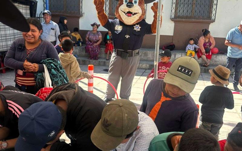 Niñez de Santa María Nebaj aprende sobre educación vial