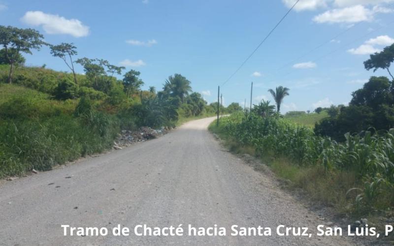 Proyecto de asfalto entre Chacté y Santa Cruz comienza a hacerse realidad