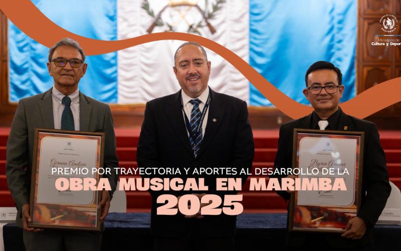 Premio por Trayectoria y Aportes al Desarrollo de la Obra Musical en Marimba edición 2025