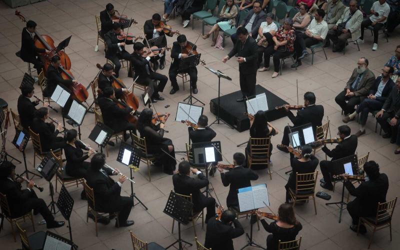 Orquesta Sinfónica Regional de Occidente presentó la “Sinfonía del Nuevo Mundo” en el Palacio Nacional