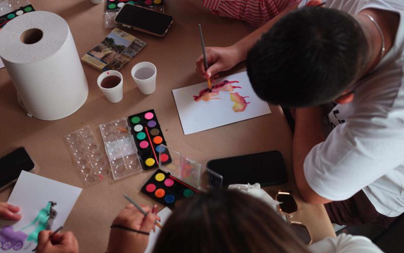 Museo Nacional de Arte de Guatemala realizó taller de acuarela 