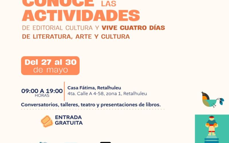 Editorial Cultura llega a la Feria Libro al Viento Suroccidente 2026