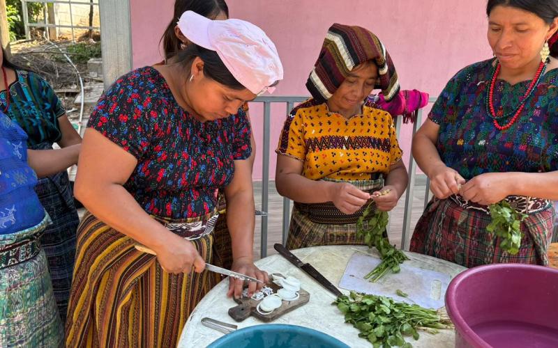 Familias de Baja Verapaz aprender a elaborar alimentos nutritivos y económicos