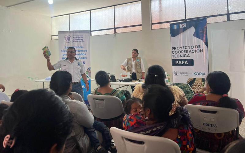 Intercambio de saberes fortalece la alimentación de familias en Chimaltenango