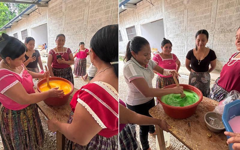 Mujeres de San Luis elaboran de productos de limpieza