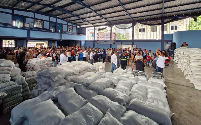 Asistencia alimentaria llega a más de nueve mil familias