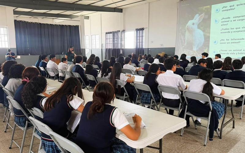 Estudiantes de Villa Canales participan en jornadas de bienestar animal 