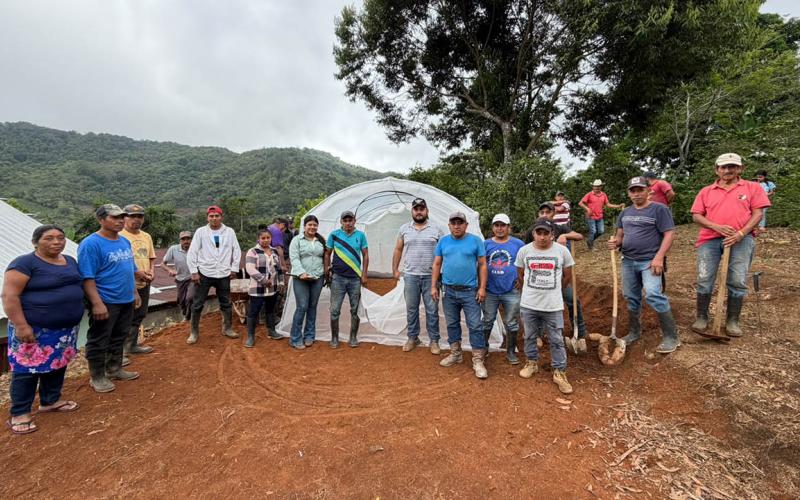 Familias agricultoras de La Unión fortalecen su producción con nuevo macrotúnel