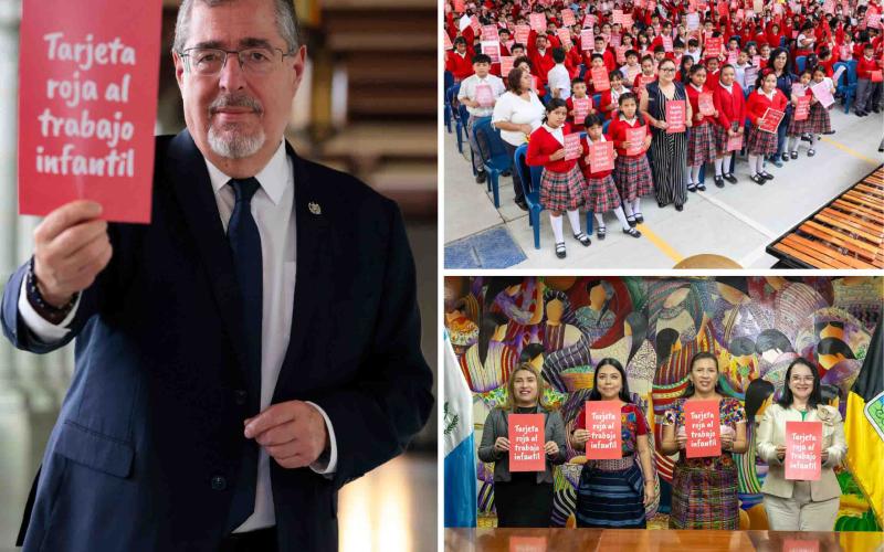 Gobierno de Guatemala a través del Mintrab se suma a campaña “Sácale Tarjeta Roja al Trabajo Infantil” por el 12 de junio