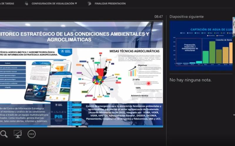 Socializan análisis agroclimático y medidas anticipatorias ante riesgos agroclimáticos 