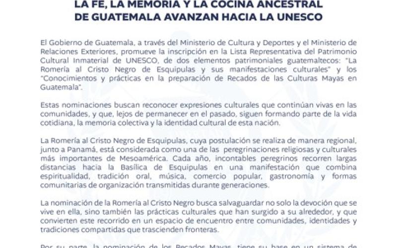 Comunicado UNESCO