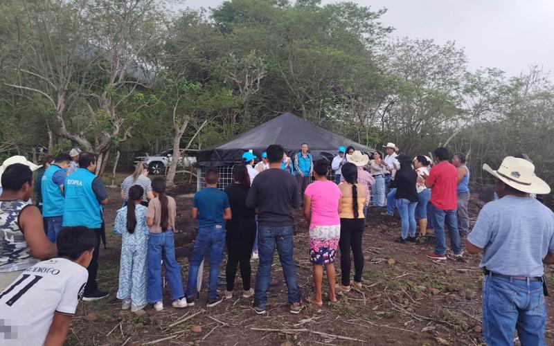 Reservorio de agua permitirá a 40 familias mantener sus cultivos durante la época seca