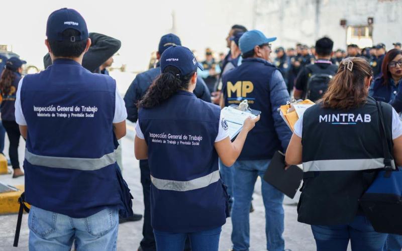 La cartera laboral a través de la IGT realizó diligencias de verificación en Palencia y Mixco.