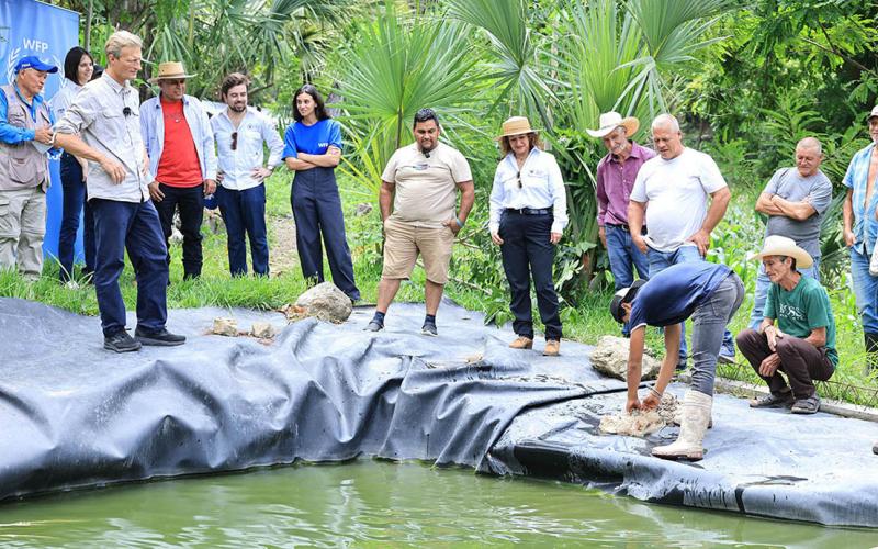 Director interino del PMA visita proyectos de seguridad alimentaria en Chiquimula