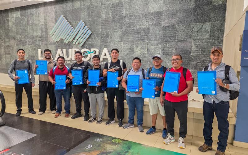 10 trabajadores guatemaltecos viajan a Múnich, Alemania.