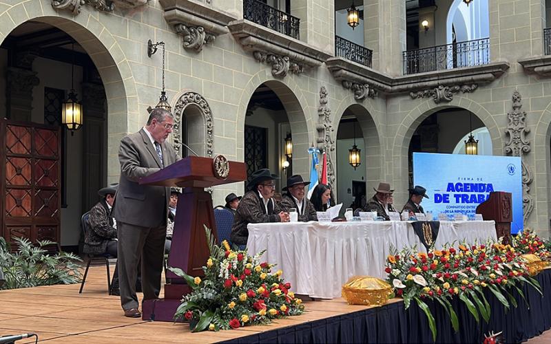 Gobierno de Guatemala y Municipalidad Indígena de Sololá firman la 16.ª Agenda de Trabajo Conjunto 