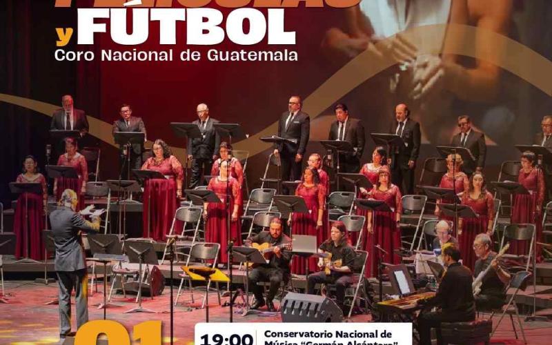 Temas de películas e himnos de celebraciones del fútbol en un solo concierto
