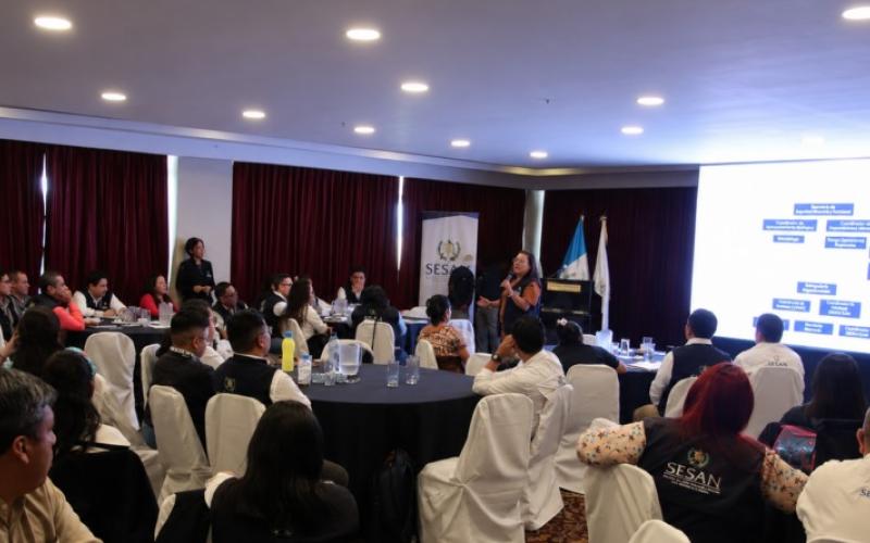 SESAN fortalece capacidades de sus equipos territoriales para avanzar en cumplimiento de meta presidencial
