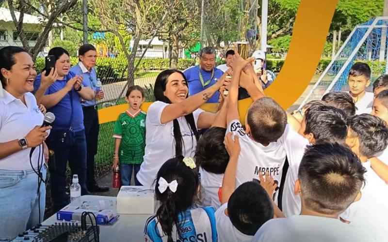 Niñez y deporte brillan en la Cuadrangular Infantil de Fútbol