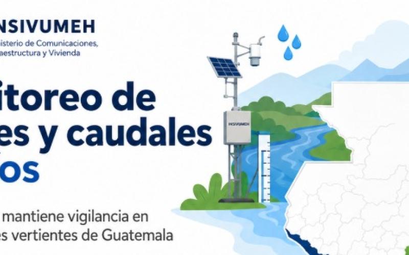 INSIVUMEH mantiene vigilancia sobre niveles y caudales de los ríos del país