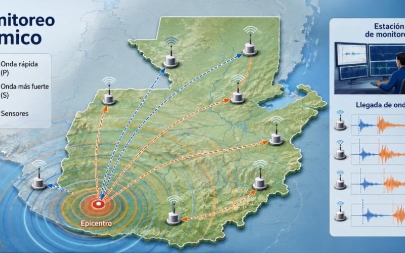 ¿Cómo detecta un sismo la red de monitoreo del INSIVUMEH?