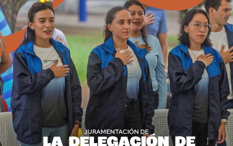 Juramentan delegación guatemalteca de Trail Running