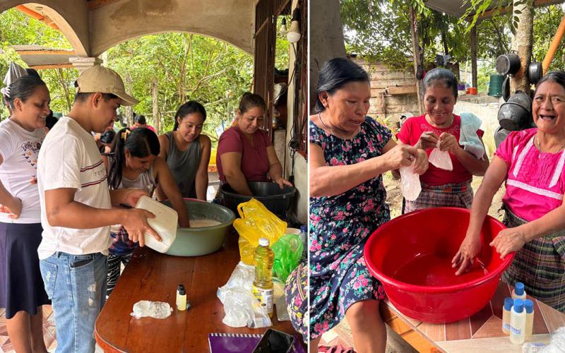 Mujeres de San Luis aprenden a elaborar champú con ingredientes naturales