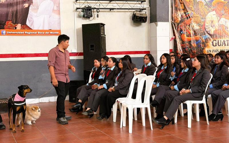 UBA enseña a escolares de Villa Canales el bienestar y protección animal