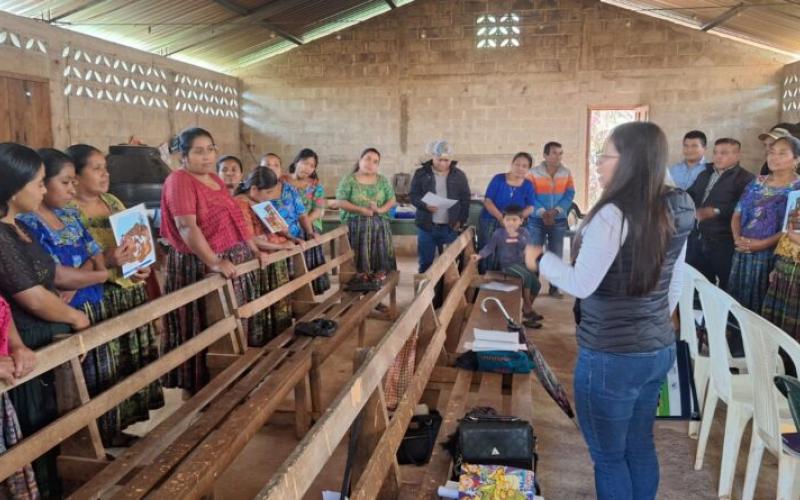 Comunidades de Lanquín refuerzan prácticas saludables a través de Mano a Mano
