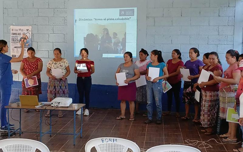 En Santa Cruz Muluá aprenden a prevenir la malnutrición