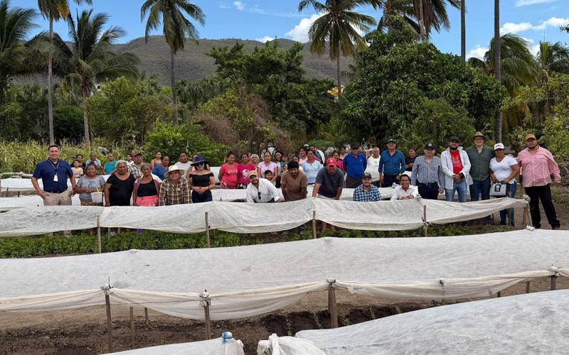 Fortalecen producción de huerto comunitario en el municipio de El Jícaro