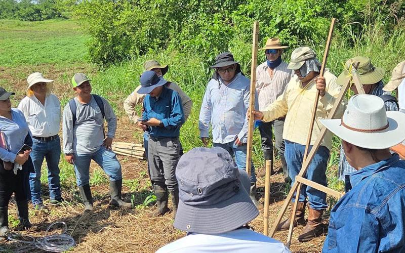 Prácticas en campo marcan segunda jornada de Talleres Regionales Keyline en Suchitepéquez