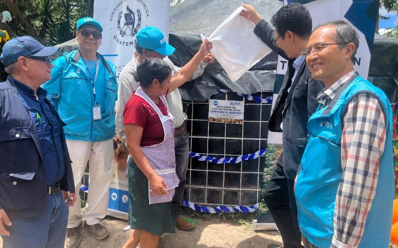Reservorio de agua fortalece producción de familias en Jalapa