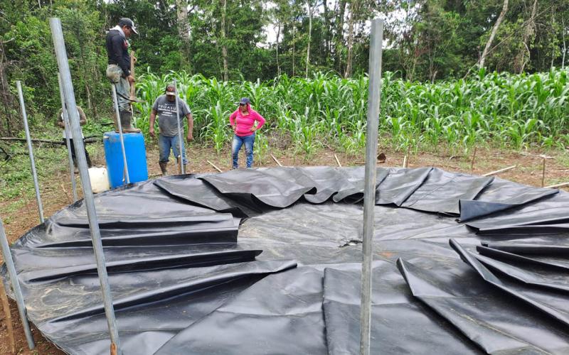 Reservorios y sistemas de microriego fortalecen la producción agrícola en Petén