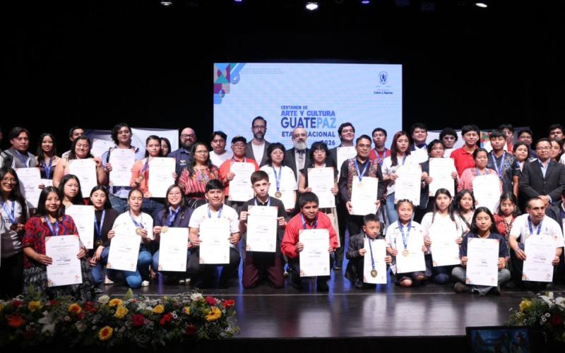 Concluye la etapa nacional de GUATEPAZ 2026 con la premiación de 45 artistas. 