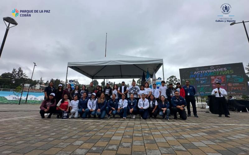 Parque Deportivo y Recreativo de la Paz reúne a jóvenes de cuatro departamentos en Cobán