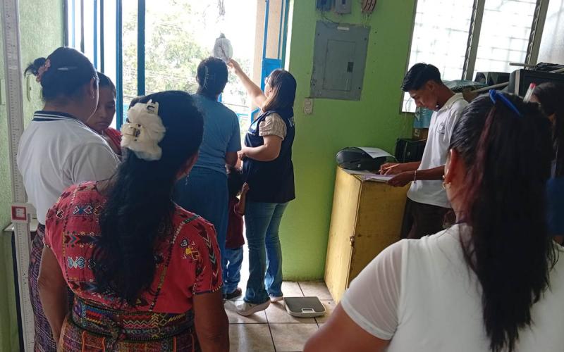 Monitorean peso, talla y estado nutricional de niños en Suchitepéquez