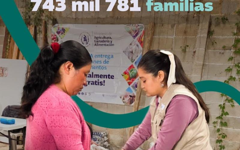 Más de 700 mil familias beneficiadas con raciones de alimentos
