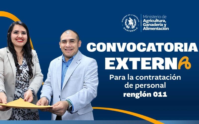 Convocatoria externa para contratación de personal renglón 011