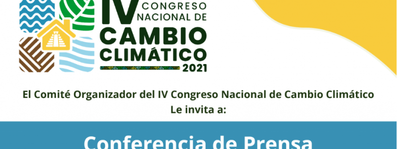 Conferencia de prensa del lanzamiento del Congreso Nacional sobre Cambio Climático
